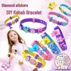 DIY Beaded Bracelet & Watch Strap for Girls - Educational Cartoon Design with Letters