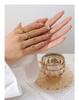 Minimalist European Gold-Plated Titanium Steel Link Ring for Men & Women