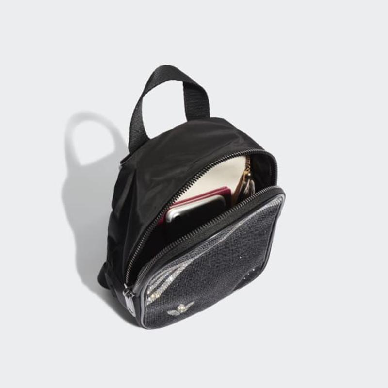 adidas Originals Cotton Backpack Mini Unisex Black Adidas H09137