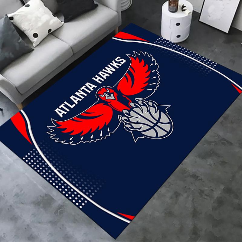 Atlanta Hawks Carpet Rug for Living Room Bedroom Home Sofa Decoration,Kids Play Non-slip Floor Mat