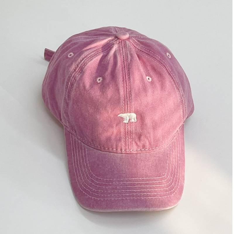 

Embroidery Polar Bear Baseball Cap Sunhat Sun Protection Peaked Fashion Caps