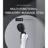 High Frequency Vibration Massage Stick 11 Modes Deep Tissue Rechargeable USB Fast Charge IPX7 Waterproof Portable Silicone Heads