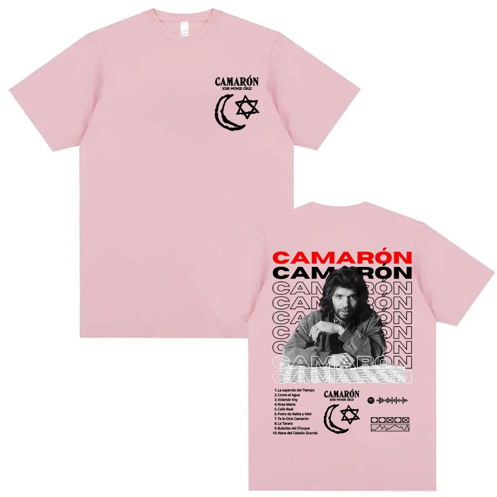 Camisetas Gráficas de Álbum Rock Camaron De La Isla para Hombre y Mujer Moda Hip Hop Punk Street Camisetas de Algodón de Manga Corta de Verano