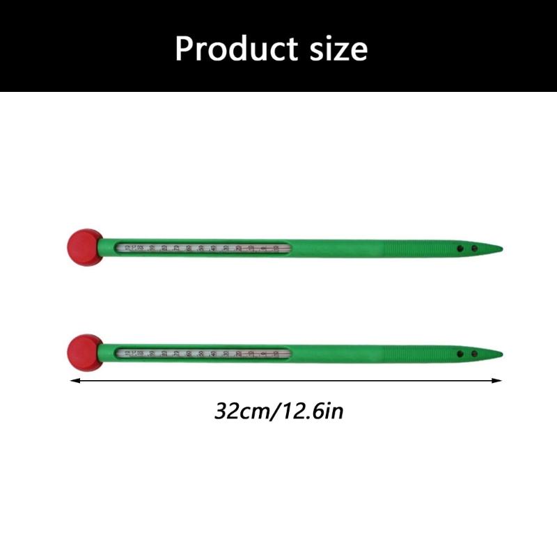 Pack of 2 Plastic Soil Temperature Gauge Meter Resistant To Weather Conditions for Horticulture And Farming Long Term Use