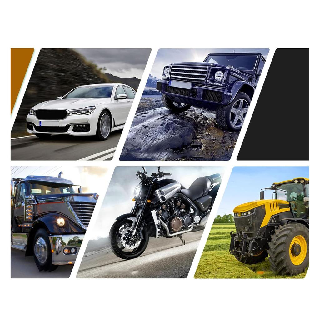 Motorcycle Tire Plugger Repair Tool Kit Tubeless Tire Repair Puncture Plug Tool with 32 Pcs Rubber Plugs for Car Dirt Bike ATV