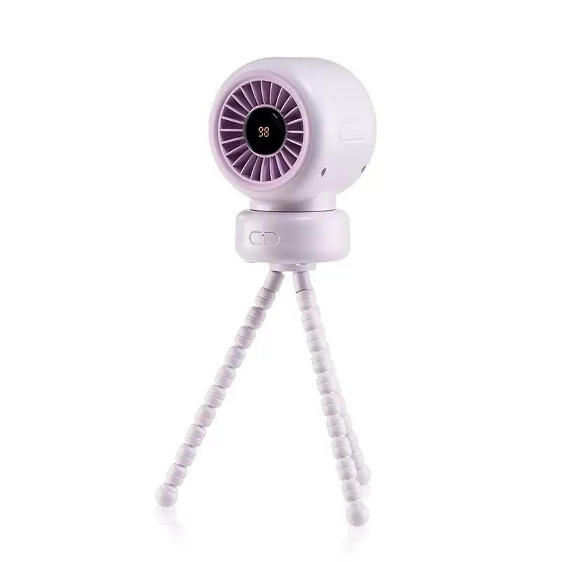 Portable Octopus Fan: Newborn Stroller & Desktop Oscillating Cooling Fan 3600mAh