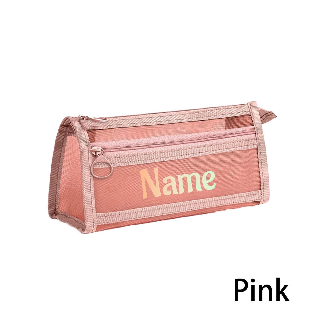 

Custom Name Pencil Pouch,Back To School Supplies For Kids,Personalized Pencil Case,Customized Clear Pencil Pouch,Customizable Zipper Pencil Pouch,