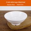 777 White Thick Melamine Large Noodle Bowl