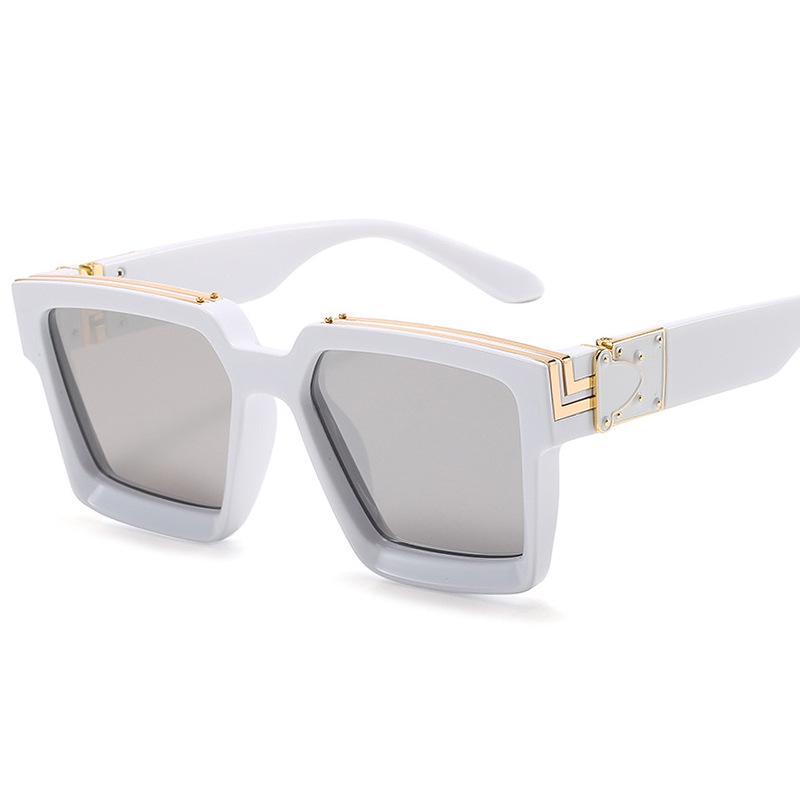 New Cross-Border Large Square Frame Sunglasses for Men & Women - Fashionable Street Style
