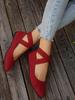 Plus Size Women's Casual Slip-on Loafers - Summer 2025 European & American Style, Size 43