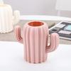 Creative Student Pen Holder Stationery Desktop Cactus Desk Multifunction Storage Box PE Pen Container Brush Pot Office Supplies