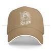 Washed Unisexs Baseball Cap   Trucker Snapback Caps Dad Hat He Is Rizzin Meme Jesus