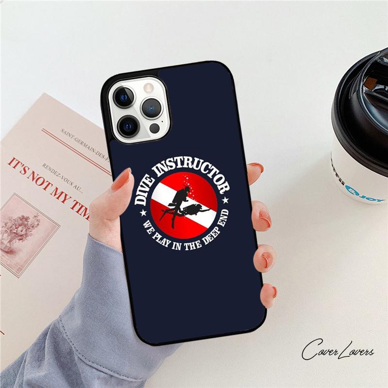 Scuba Diver Diving Phone Case For iPhone 17 Air 14 15 16 13 12 Max Cover For Apple iPhone 17 Air 11 Pro Max Plus Coque