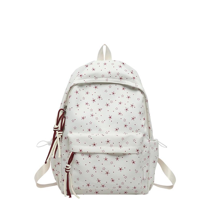 Schoolbag Cute Schoolbag Female Junior High School Mori Backpack Niche High Value Fresh Ins Printing Light Sweet Wind Backpack