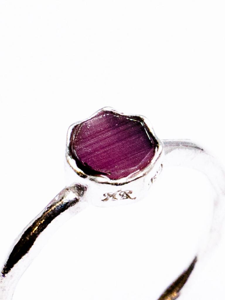 Harang Hr 173R_Amethyst Cats Eye Ring(Round)