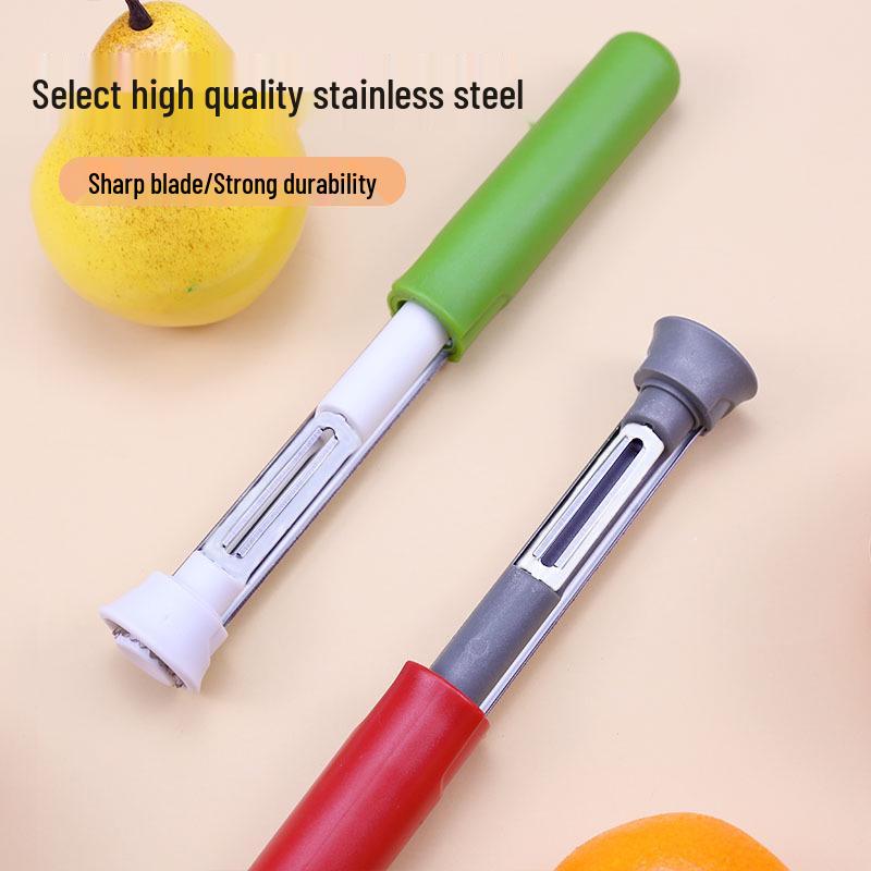 Stainless Steel 2-in-1 Apple and Pear Corer with Telescopic Peeler