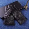 Mens Womens Warm Sheepskin Leather Gloves Winter Cycling Outdoor Riding