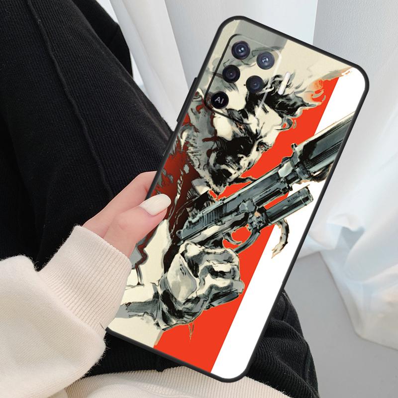 Metal Gear Solid Case For Oppo A17 A57 A77 A40 A78 A54 A74 A94 A76 A16 A96 A18 A60 A80 A38 A58 A98 A15 A5 Pro