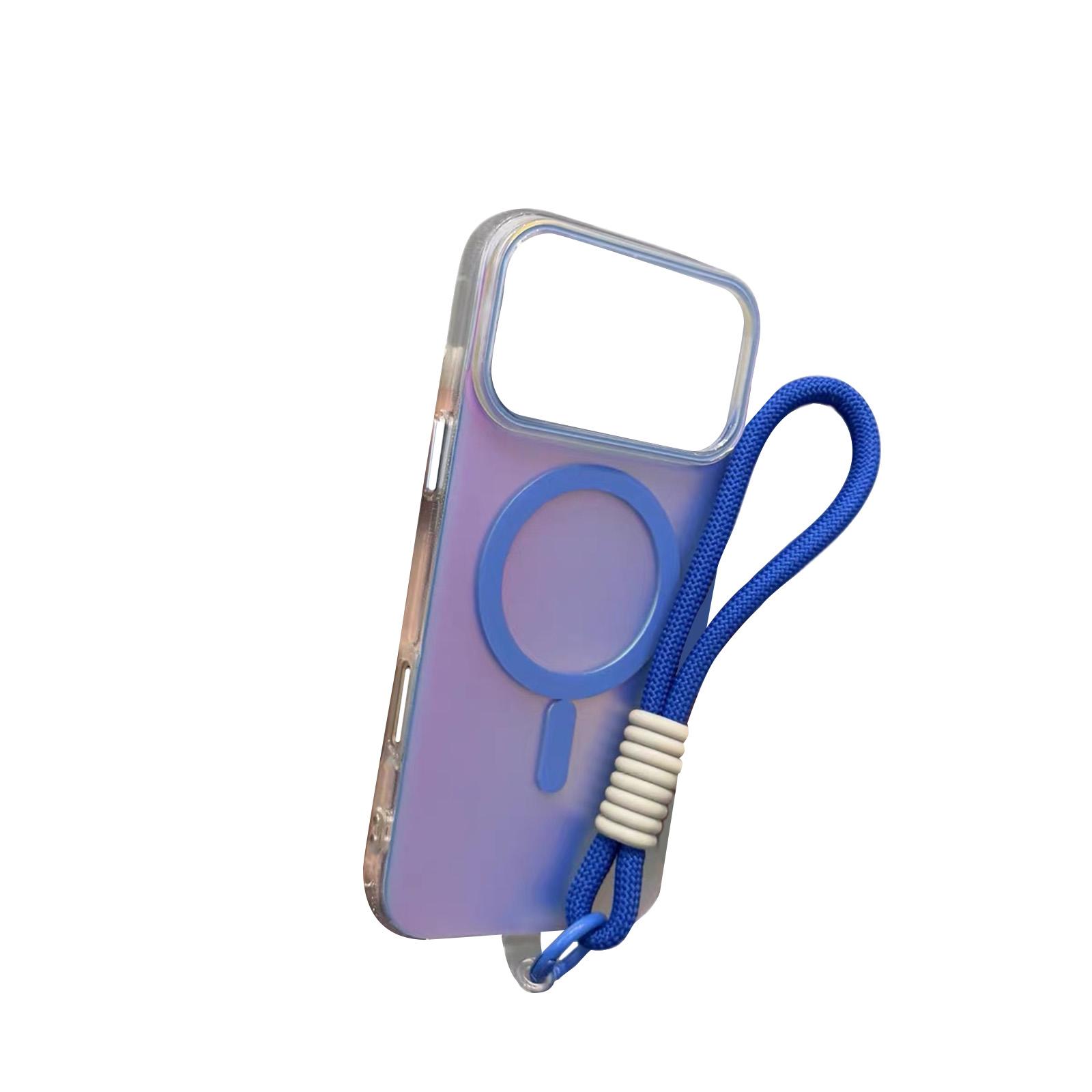 

The Magnetic Phone Case With A Bracelet Features And Elegant Design That Is Compatible With The 17pro Max One Size