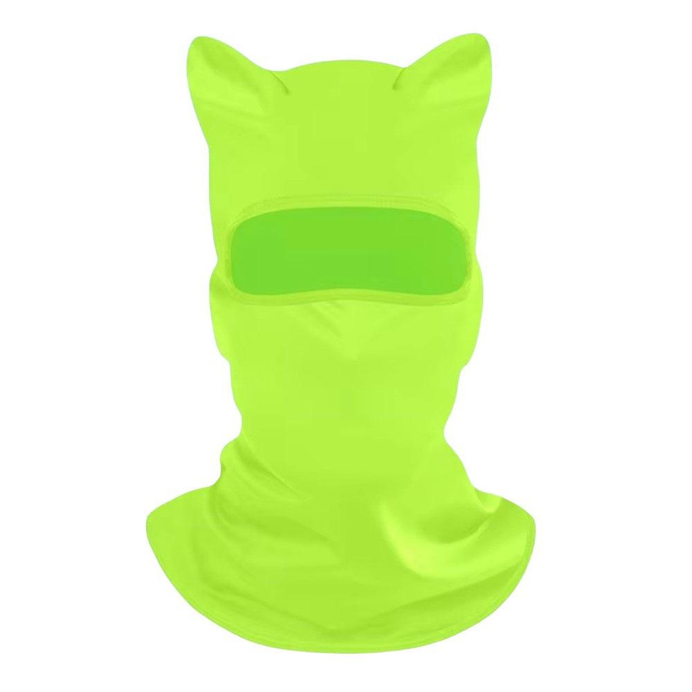 Sun Protector Cat Ear Face Mask Soft Neck Gaiter Fashion Sunscreen  Masque  Summer
