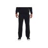 Under Armour Essential Fleece Pants With Drawstring And Mid Waist In Straight Knit Men Bottoms Black 1384034-001