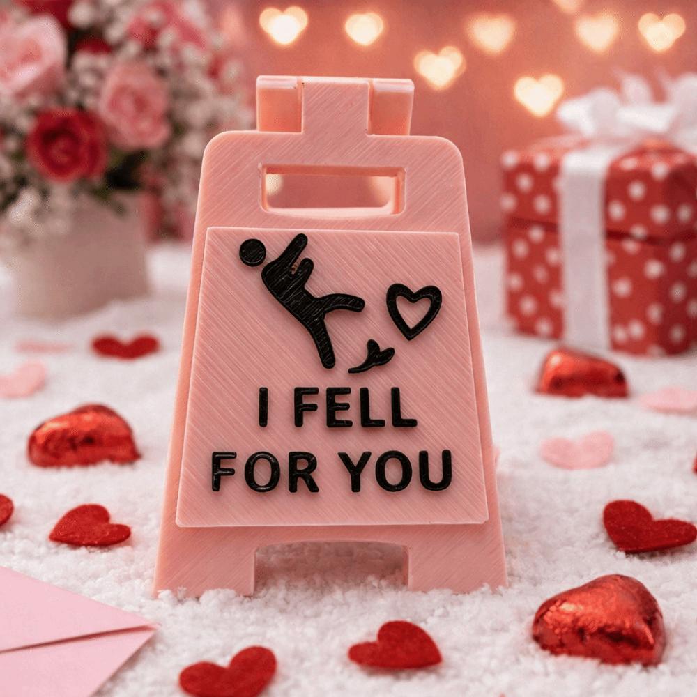Desktop Ornament Falling In Love Signboard Mini Size Love Letter Romantic Sign  Spouse Gift