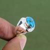 Kupfer Türkis Ring 925 Sterling Silber Ring Neuestes Design Schmuck Edelsteinring Handgefertigter Ring Geschenk für Mutter In Ringgröße erhältlich