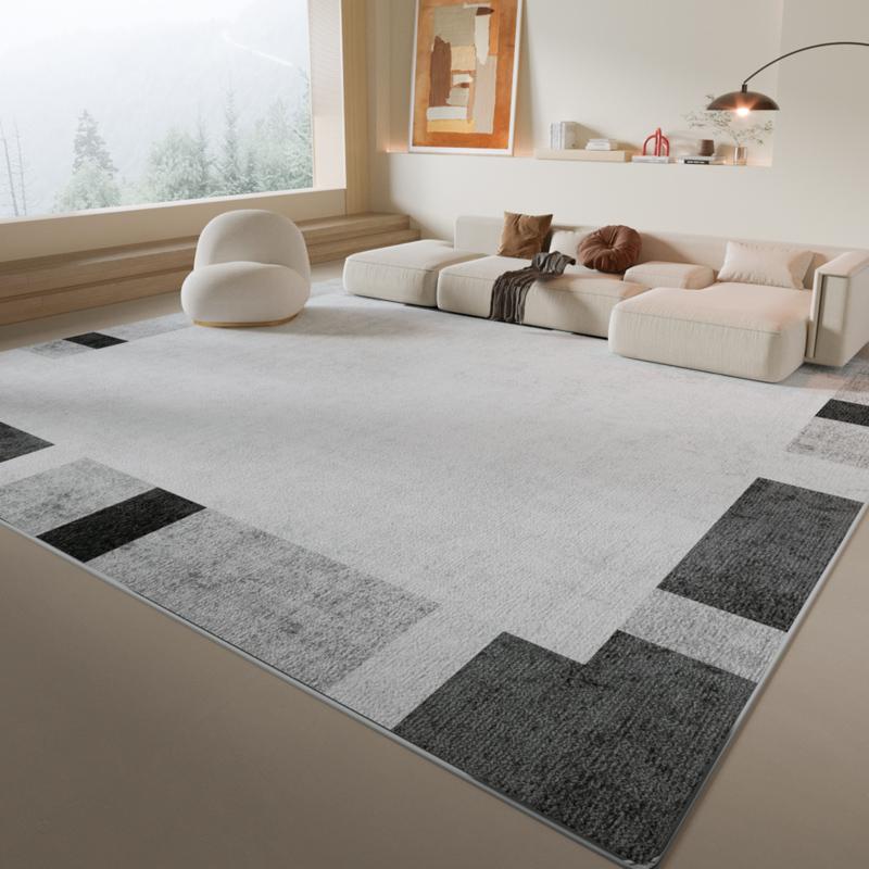 Nordischer geometrischer Teppich für Wohn- und Schlafzimmer: Weich, strapazierfähig, modernes minimalistisches Wohnambiente – Instagram-tauglicher Stil