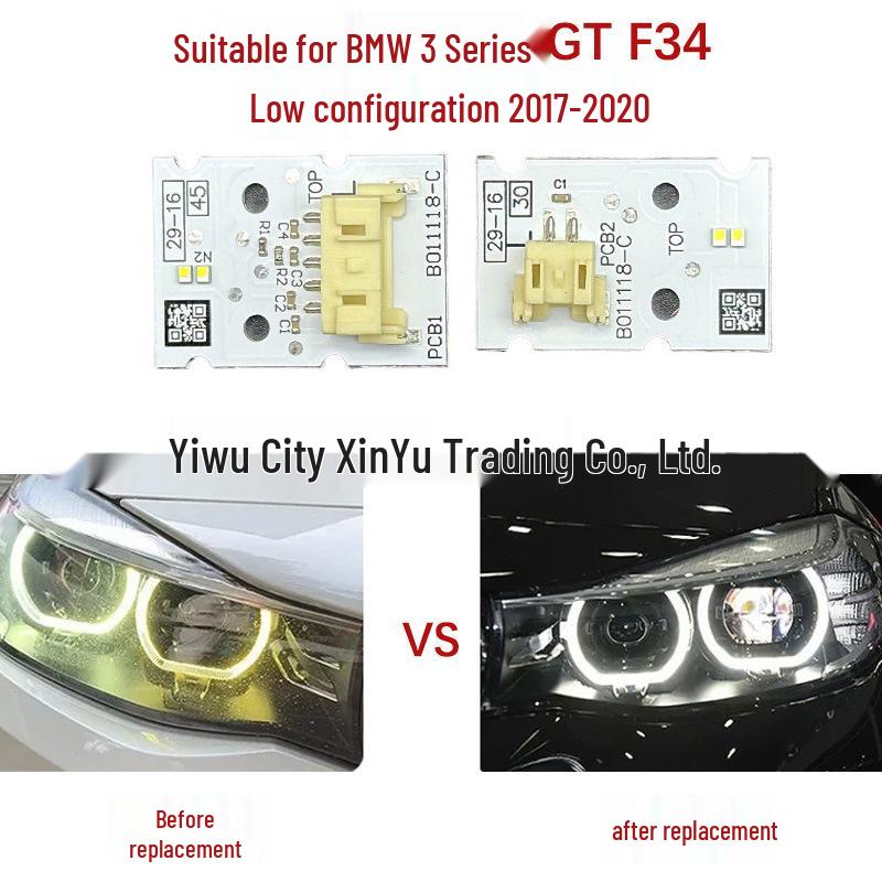 

BMW 3 Series GT F34 Low Configuration White Light Headlight DRL Chip Ballast (2017-2020) Right Side (2 pcs)