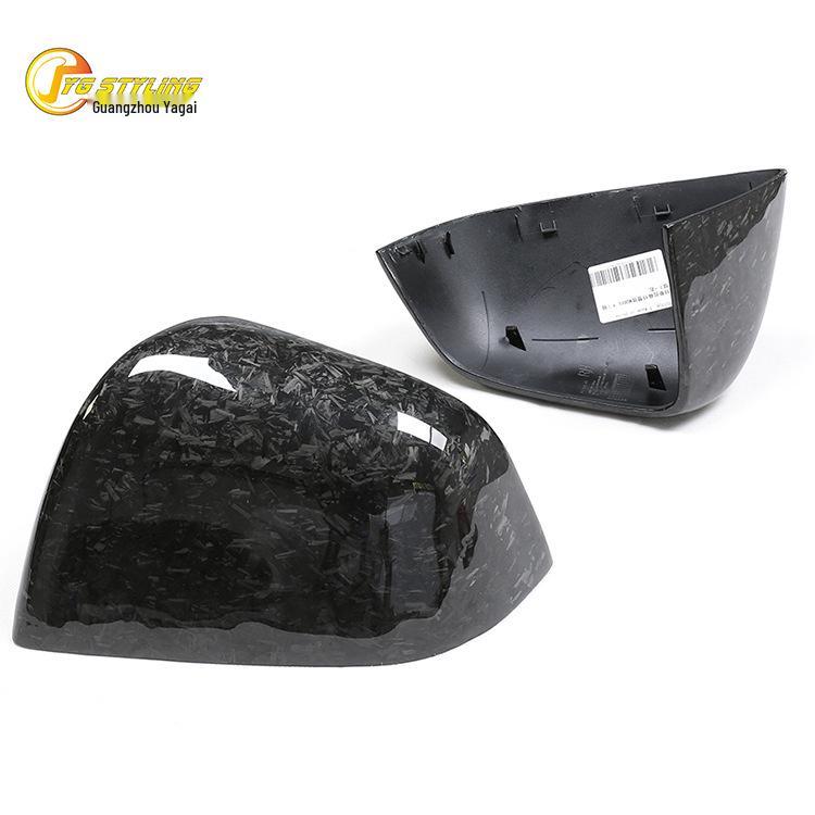 Suitable for Tesla Model Y: Carbon Fiber Rearview Mirror Cover Replacement