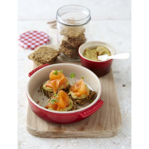 Le Creuset Deep Tapas Dishes, 14 Cm, Rainbow Design, Heat-Resistant, Microwave- and Oven-Safe, Pack of 5, Oven Dish, Bakeware, Gratin Dish [Official J