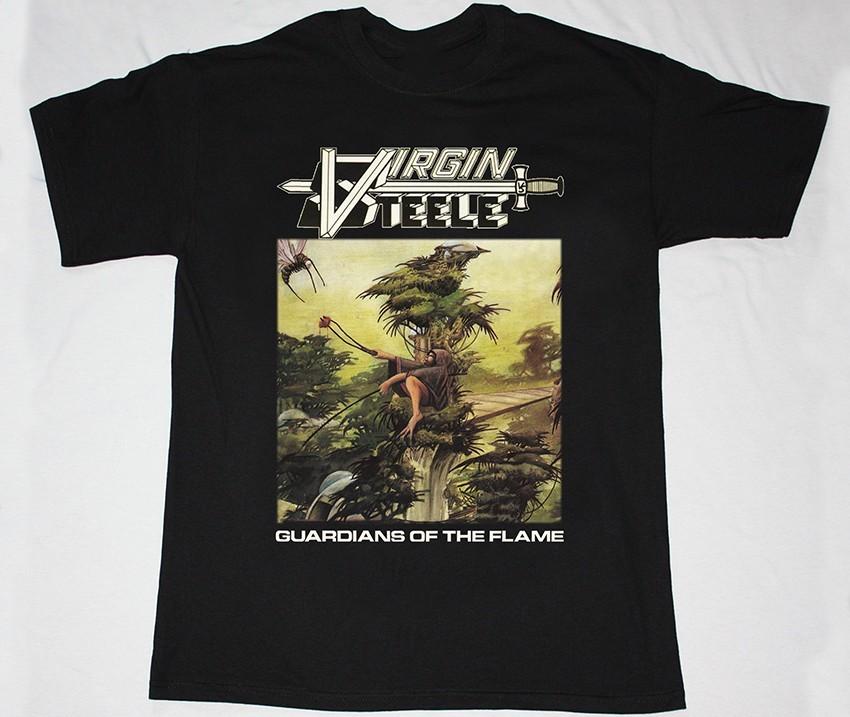 Vtg Virgin Steele Band Album Music Heavy Cotton Black S-5XL Shirt MC412 XL