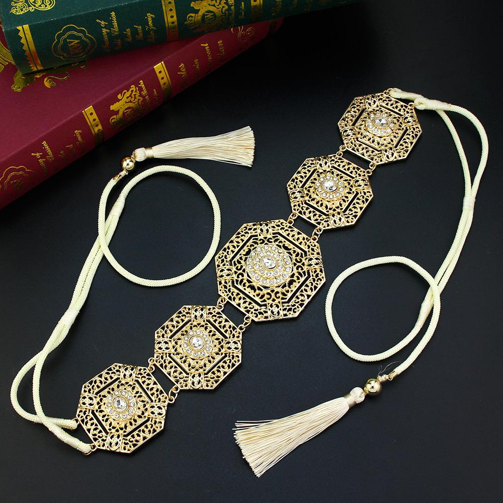 

Элегантный веревочный пояс, женский квадратный полый пояс-цепочка для невесты, свадебные украшения, ручная веревочная цепочка с кисточками белый