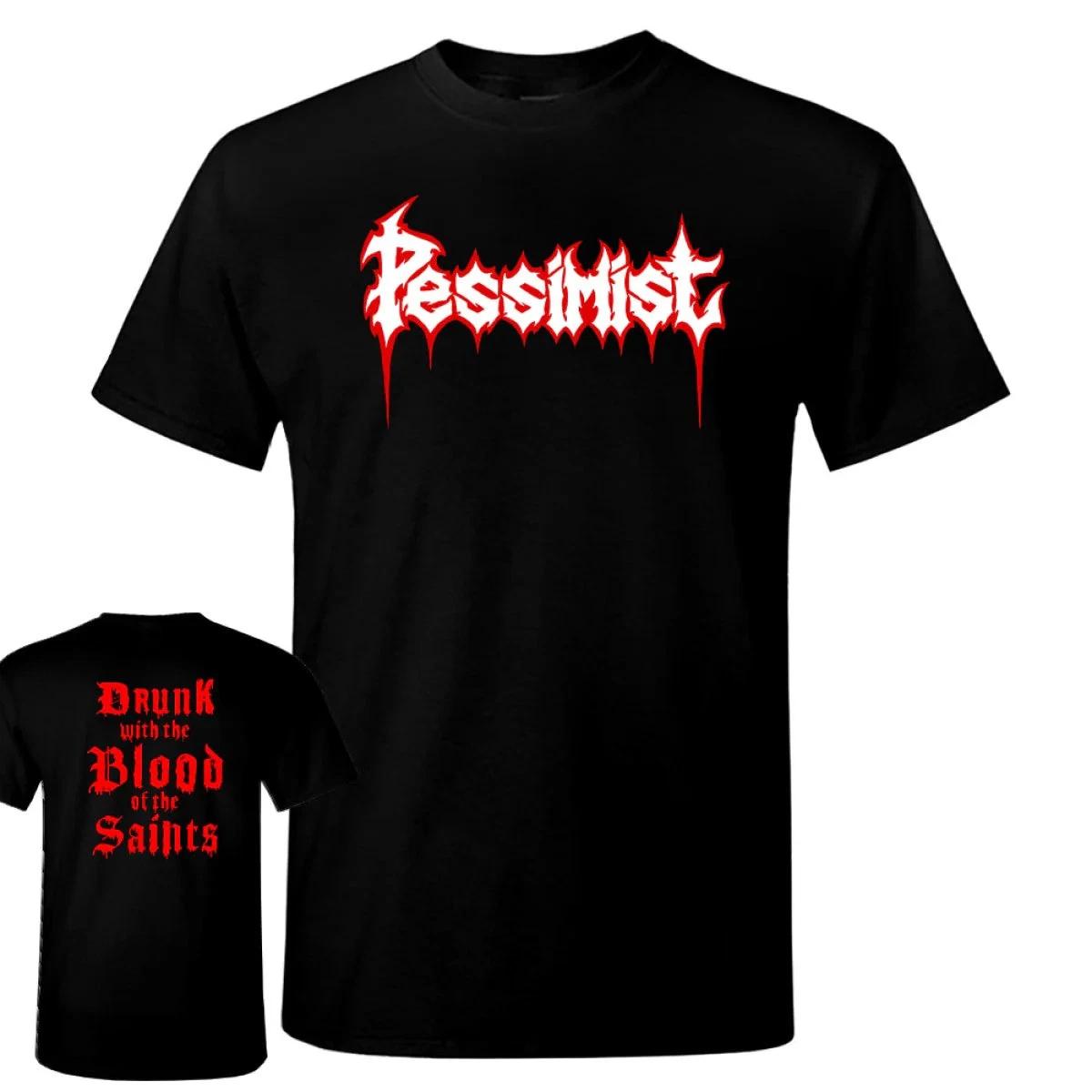 Pessimist - Red Logo T-Shirt 2XL