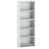White Office Bookcase 70 CM with 5 Shelves Binders Toys Loft