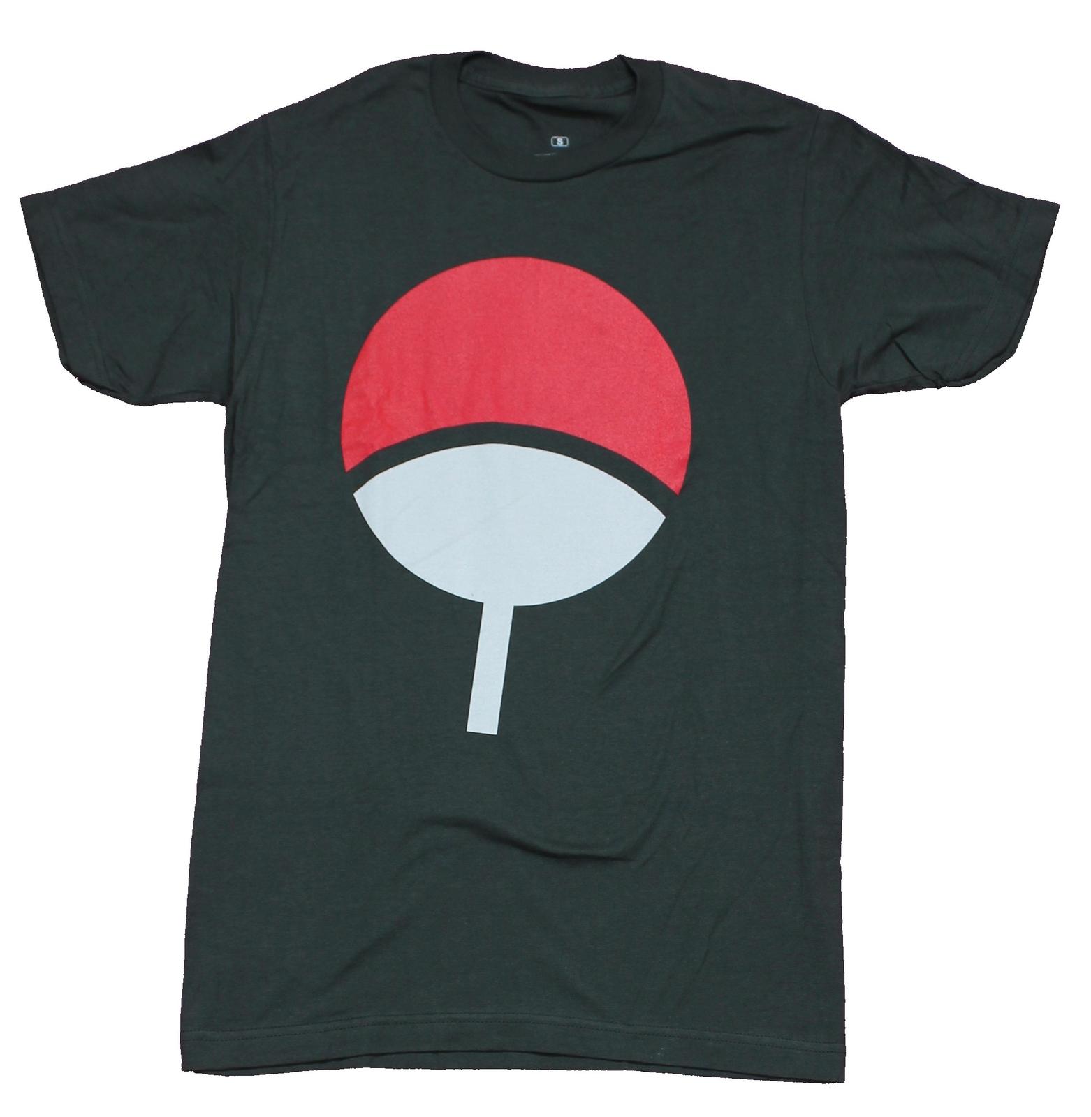 Naruto Shippuden Mens T-Shirt - Sasuke Uchiha Symbol Image XL