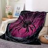 1pc Spider Web Blanket Lightweight Flannel Blanket Throw Blanket For Sofa, Bed, Travel, Camping yy2509026172