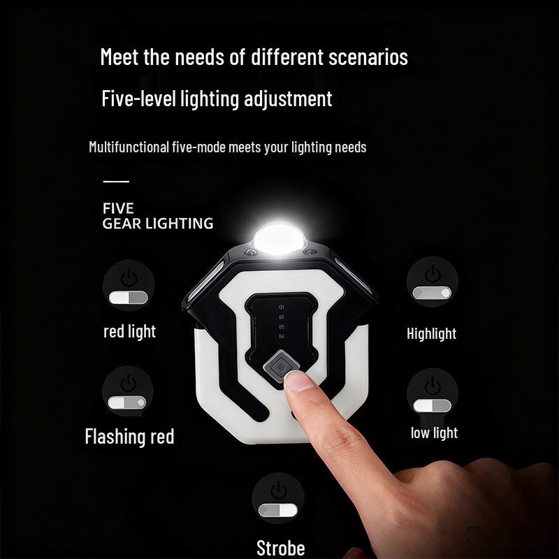 Waterproof LED Clip-On Cap Light: USB Rechargeable, Multifunctional Flash for Night Patrol, Fishing, and Riding