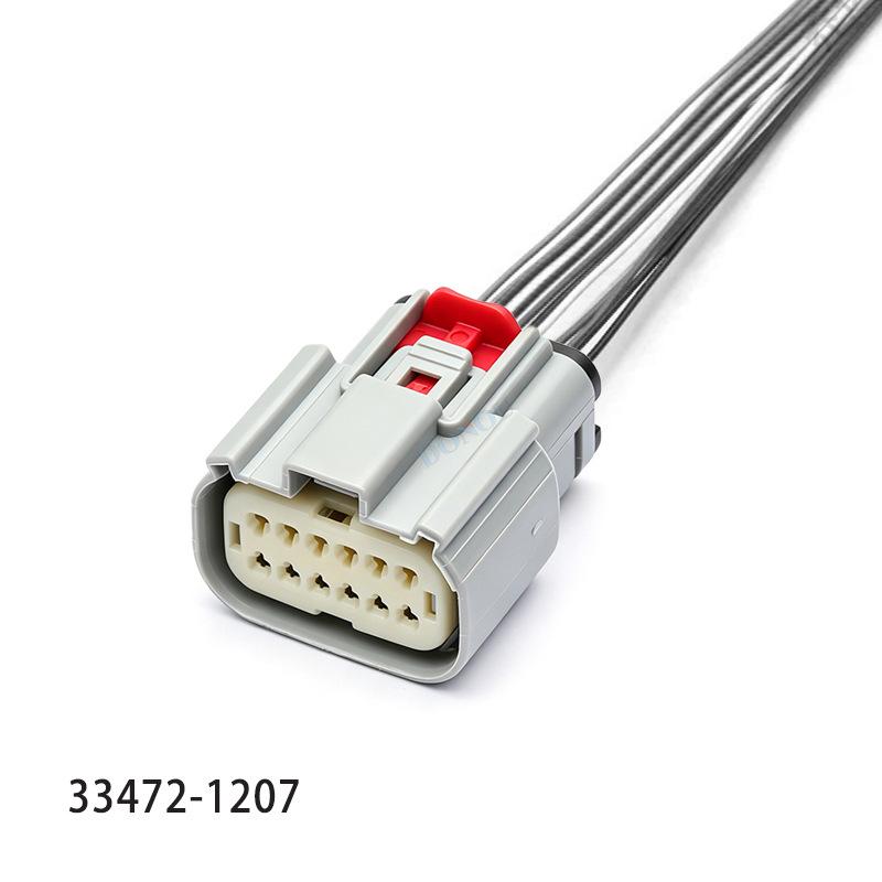 12-Pin Male & Female Connector Sensor Car Light Wiring Harness Plug - Molex Compatible (47725-9040/33472-1207)