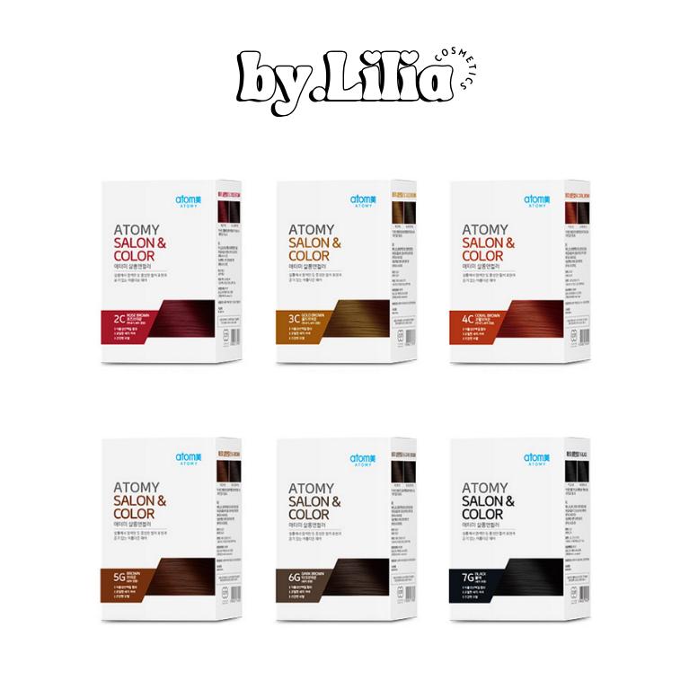 

Продукт для фарбування волосся Atomy Salon & Color золотий/коричневий