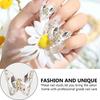 1Bag Butterfly Nail Charms Eye Catching Decorations with Rhinestones DIY Project Clothing Embellishment