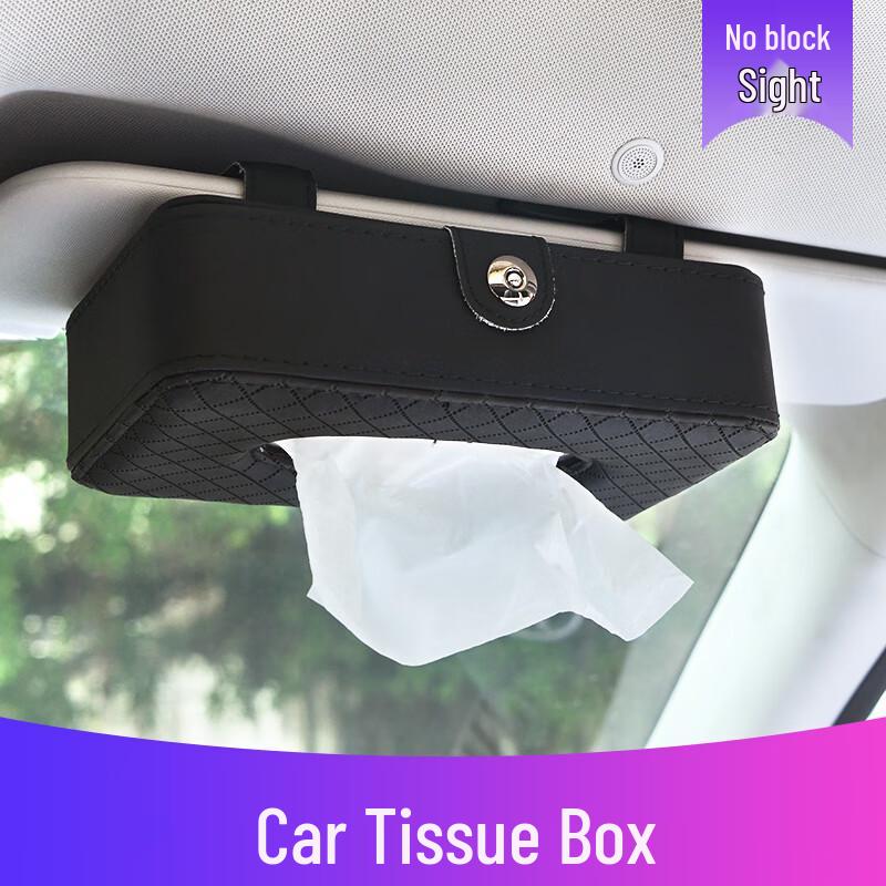 Odinis automobilio saulės skydelio servetėlių laikiklis