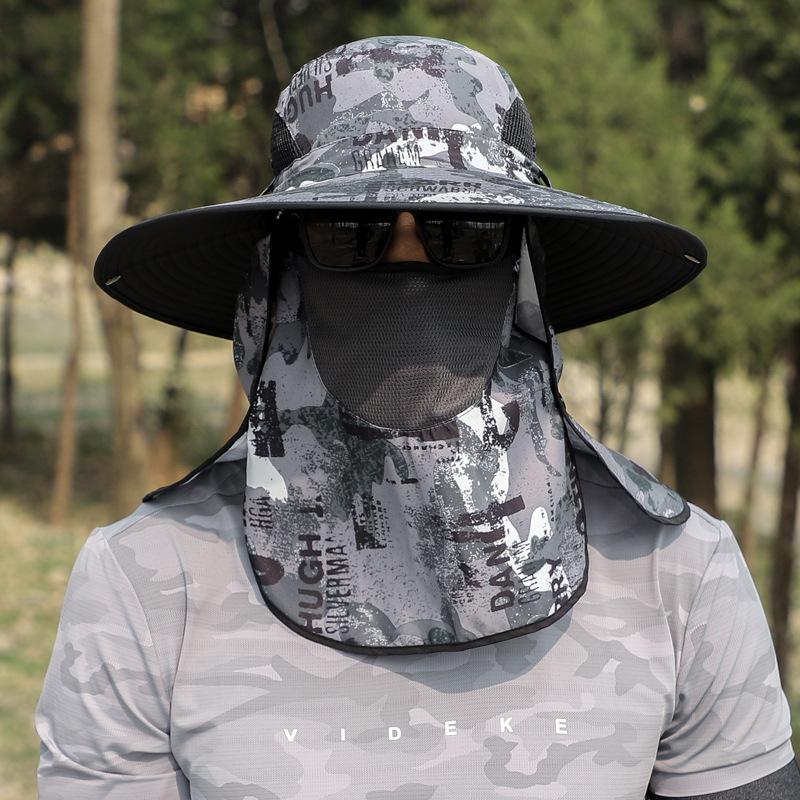 

60-65cmXXL Big Face Significantly Thin Big Head Around Hat fisherman Cap Plus Size Large Wide Brim Male Sun Hats Cover Facek adjustable60-65cm