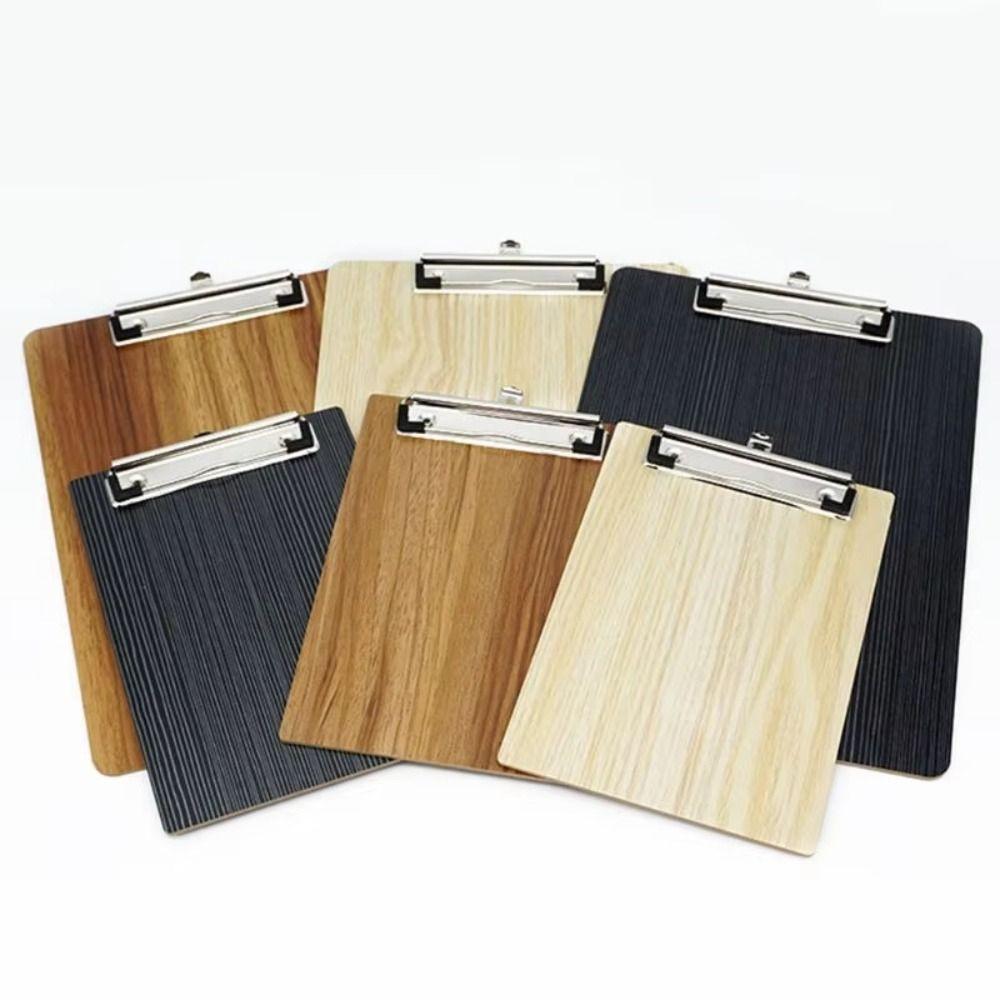 Wooden Writing Clipboard Reinforced File Clip Board Portable A4 Memo Folder  School Supplies