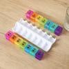 New Hot Weekly Large 14 Grids Pill Case Box Removable Storage Box for 7 Days A Week, Pill Dispenser, Medicine,Vitamins,fish Oils