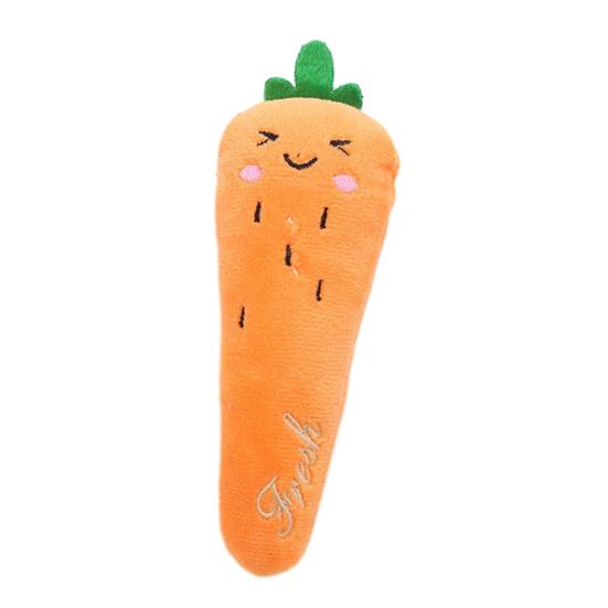 

Plush Vegetable Cat Toy Catnip Kitten Teething Toy Vegetable Shape Cat Chew Toy Relieves Boredom for Indoor Cats