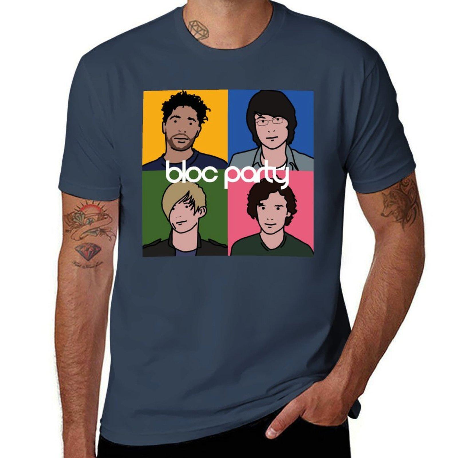Bloc Party Original Lineup Tshirt Big Size Crew Neck Tshirt S