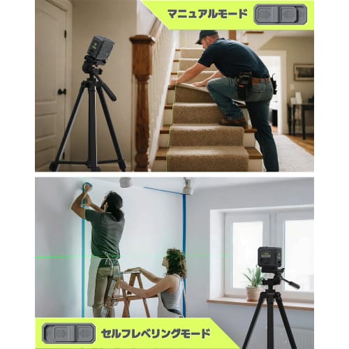 LASGOO Mini Laser Level with Green Laser, Self-Leveling Crosshairs, Ideal for Hanging Pictures and Construction