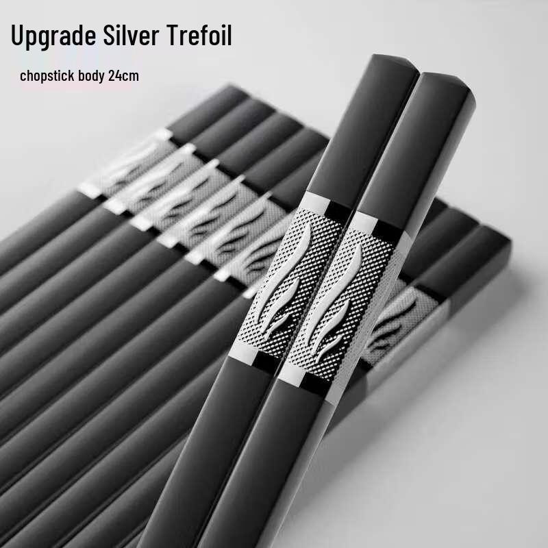 Ting Le 27cm Alloy Chopsticks (10 Pairs)