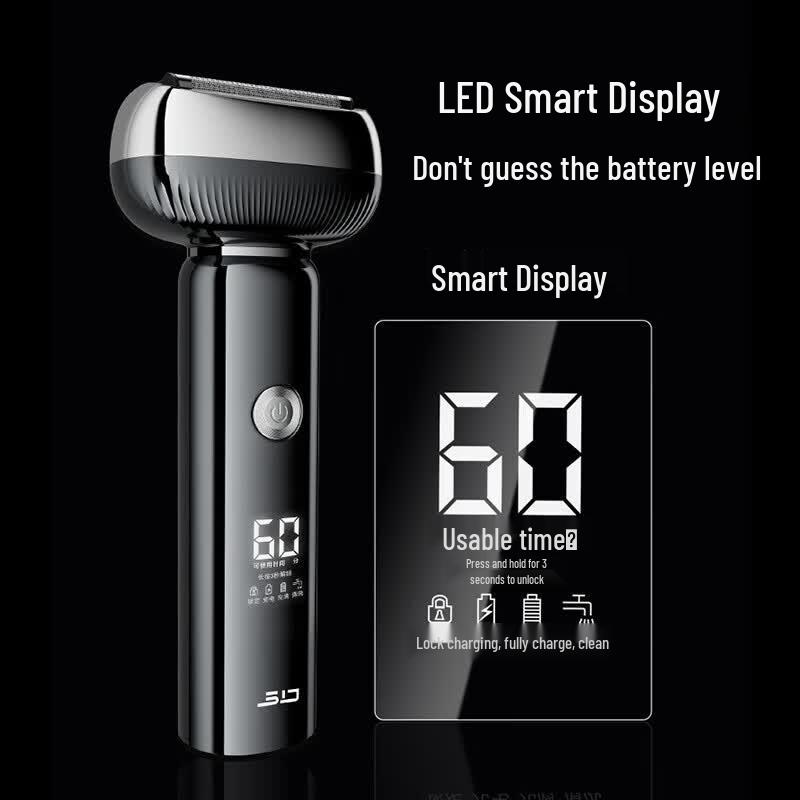 SID Smart Display 3-Head Electric Rotary Shaver CN plug (adapter included)